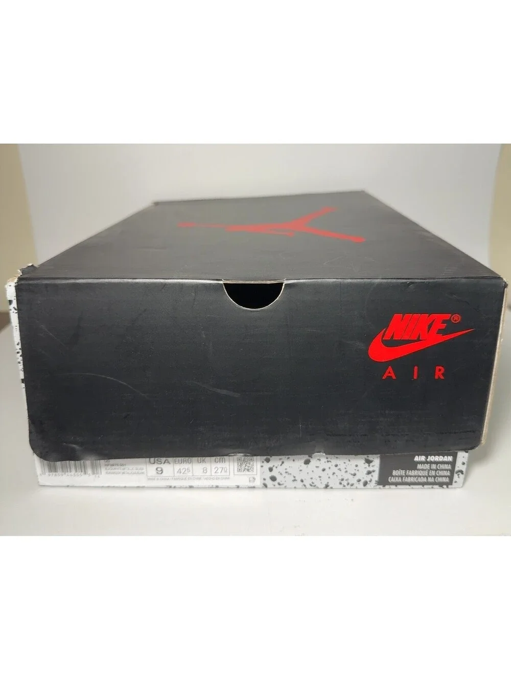 Nike Air Jordan 5 Retro Sneakers Metallic Black White US Size 9 with Box